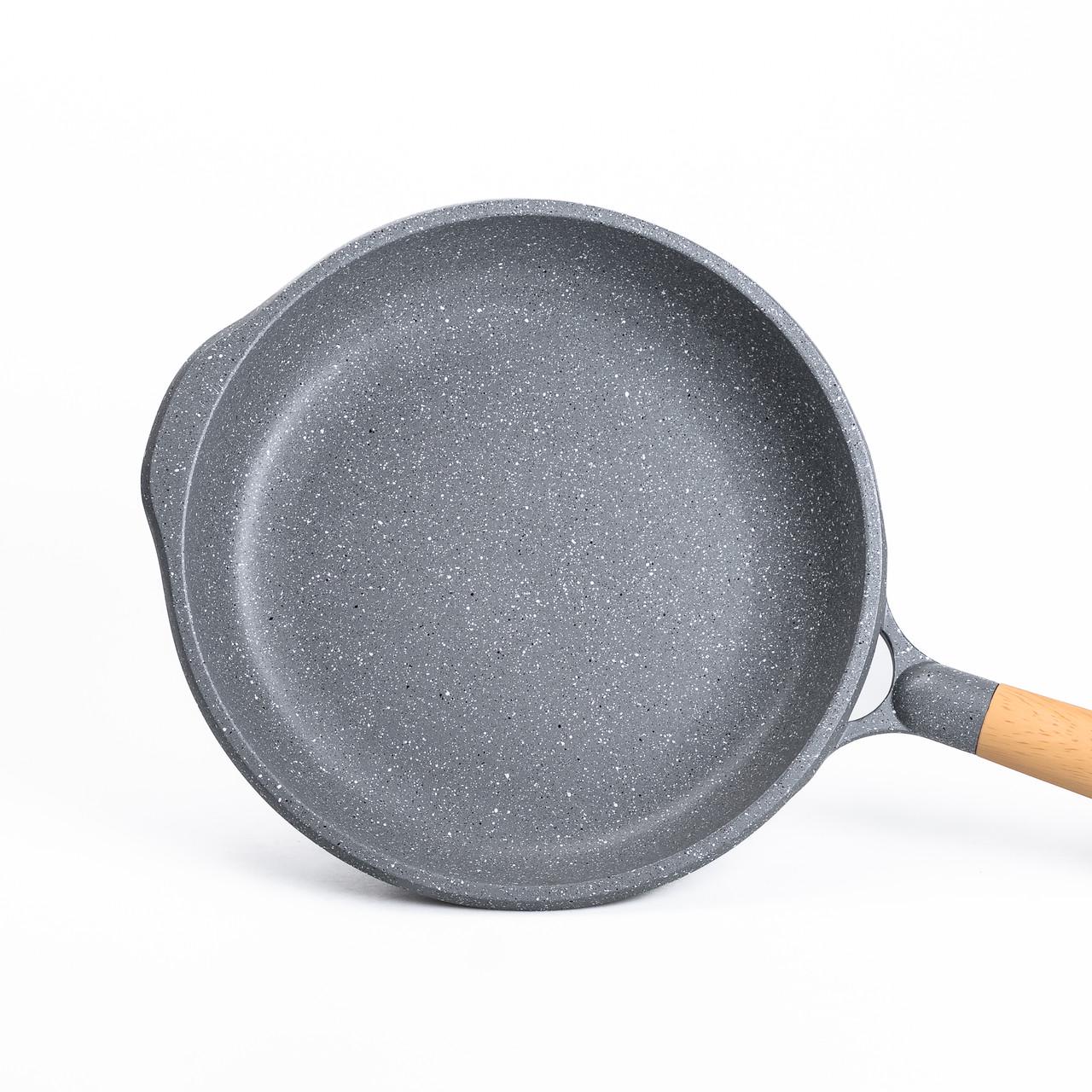 Сковорода алюмінієва MGC з мармуровим антипригарним покриттям 2,8 л 28 см Сірий - фото 2