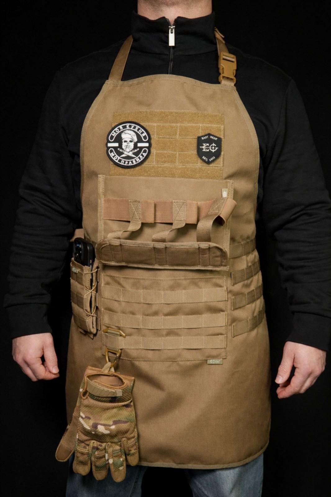 Фартух-гриль тактичний Cordura 500D на системі Molli East Gear 710х780 мм Койот (3597330)