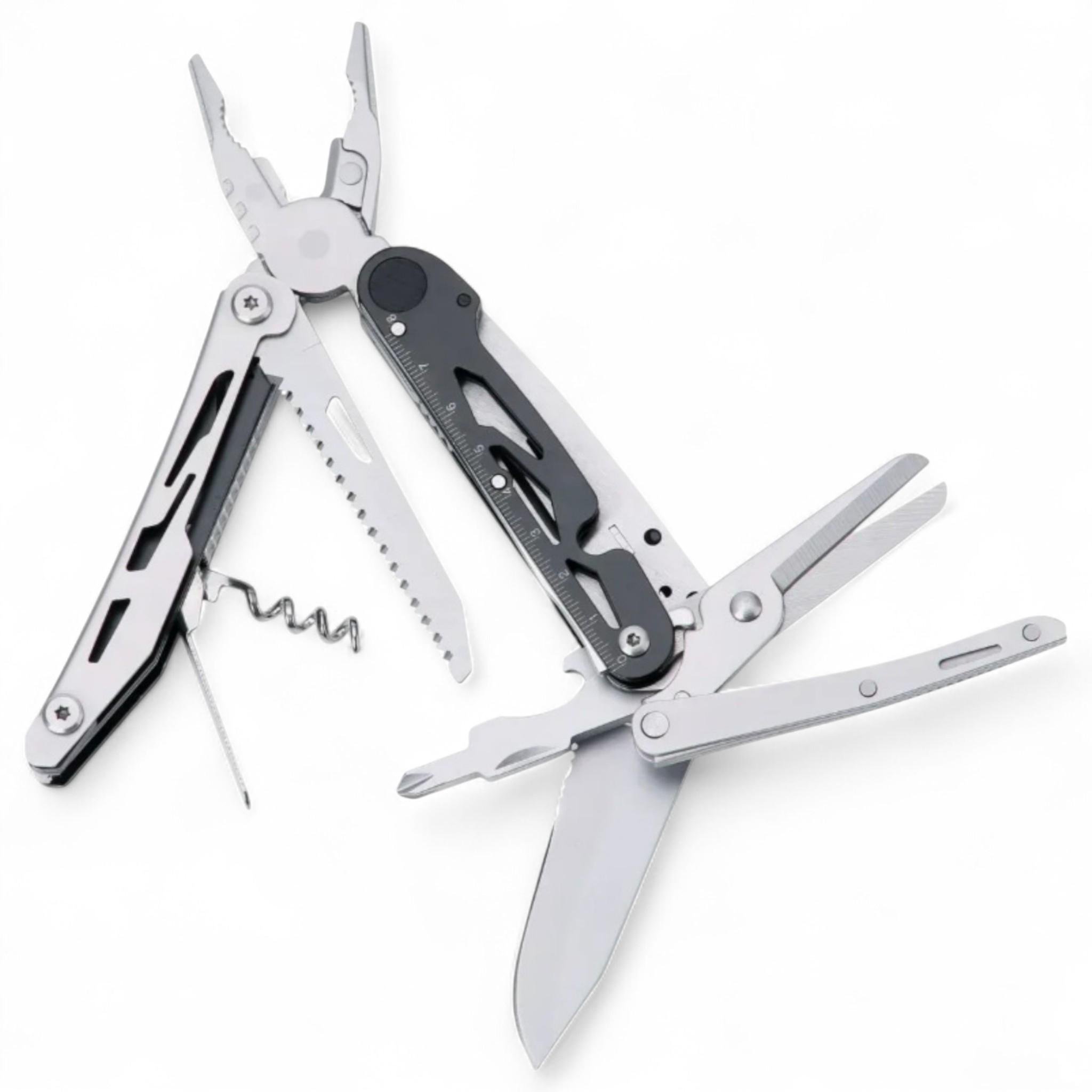 Мультитул туристический Traveler Deluxe MQ039-DG 12в1 с чехлом и битами 16 см (26629202)