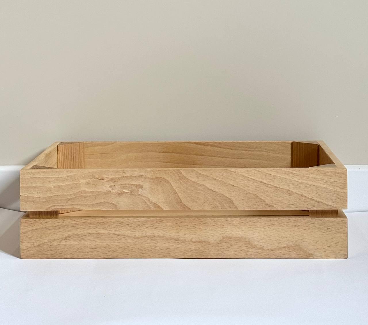 Ящик для зберігання дерев'яний з ясею 40х30х11 см (18729242) - фото 5 Ящик для зберігання дерев'яний з ясею 40х30х11 см (18729242) - фото 5