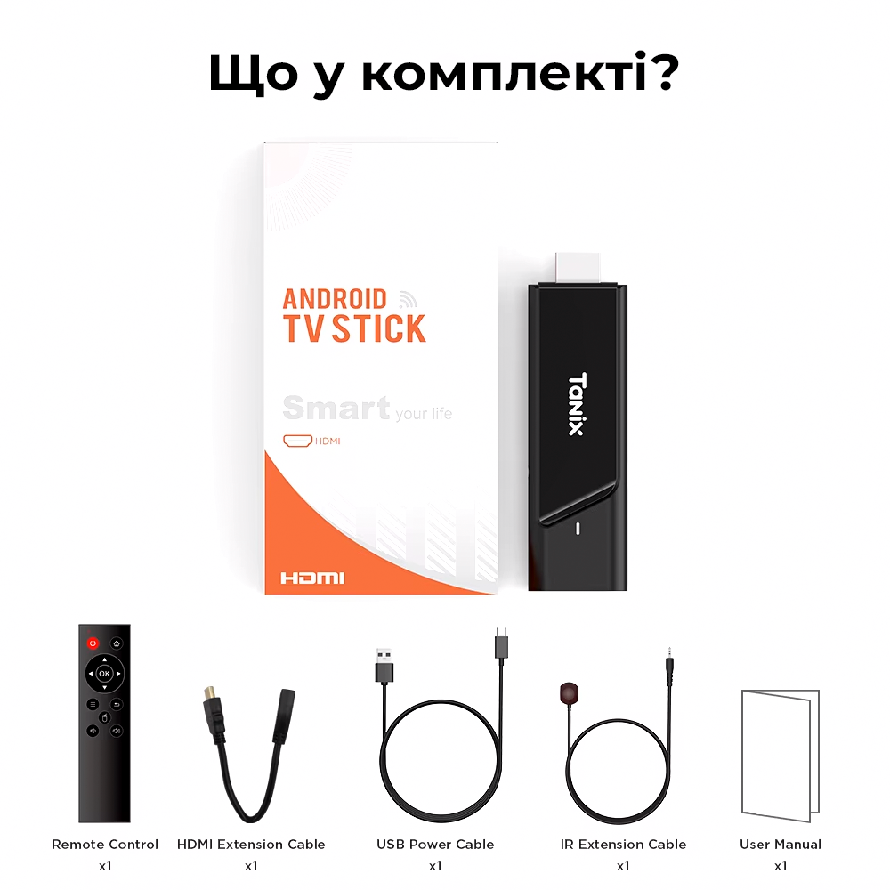 Смарт ТВ стік Tanix TX9 2/16Gb Amlogic S905Y4 Android 11 медіаплеєр 4K HDR SmartTV Box - фото 8