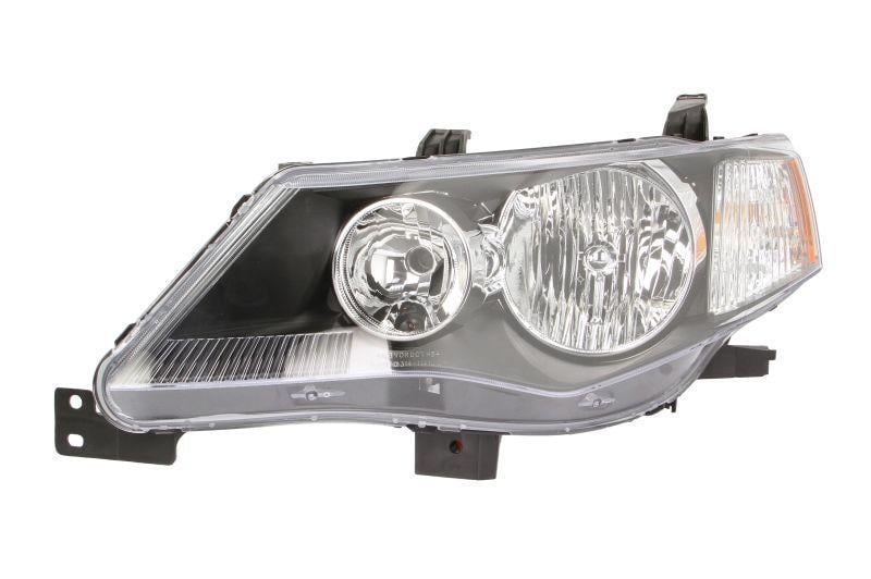 Фара передняя левая Mitsubishi Outlander XL 2007-2010 HB3+HB4 черная рамка (214-1188LMLDEM2)
