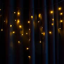 Гірлянда бахрома вулична 280 LED 10 м Чорний дріт/Жовтий (8794) - фото 3