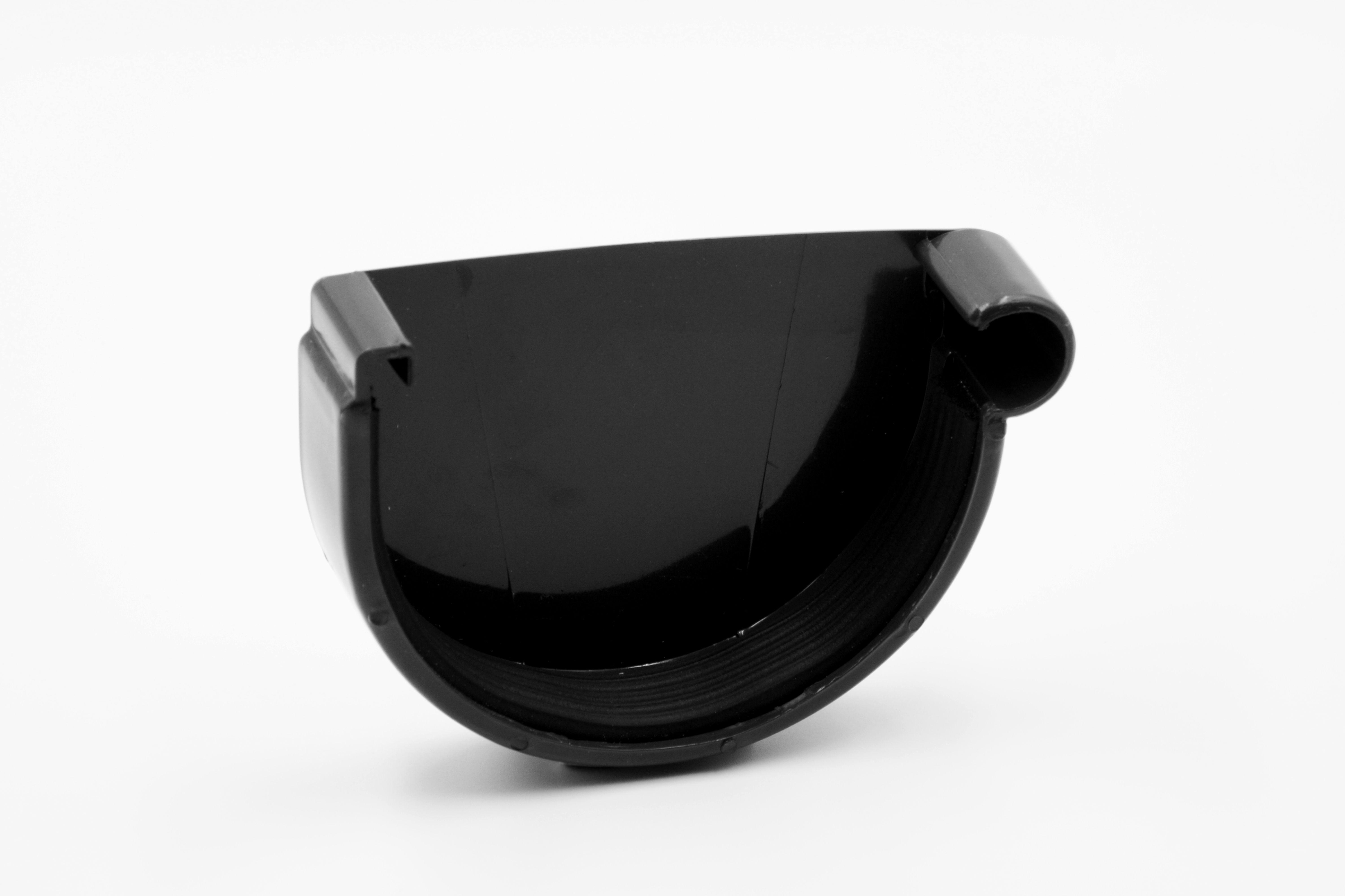 Заглушка желоба RAINWAY D 130 мм правая Черный RAL 9005 (10.130.06.008.RW)