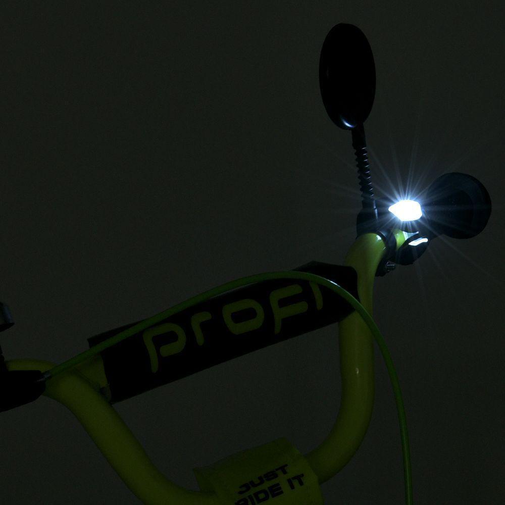 Дитячий велосипед PROF1 Prime 20" з багажником Чорно-салатовий - фото 7 Дитячий велосипед PROF1 Prime 20" з багажником Чорно-салатовий - фото 7