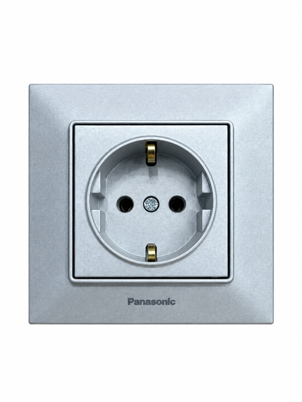 Розетка 1-я с заземлением Panasonic Arkedia Slim Серебряный