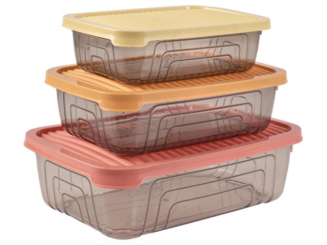 Набор контейнеров Herevin Rectangular Storage Bowl Set-2024 3 шт. (MLM-163330-150) Набор контейнеров Herevin Rectangular Storage Bowl Set-2024 3 шт. (MLM-163330-150)