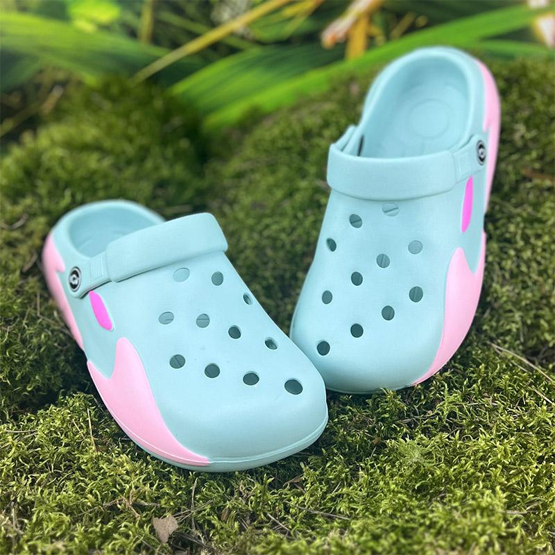 Крокси жіночі Sanlin Е-00640 p. 37 24 см Блакитний (64604930)