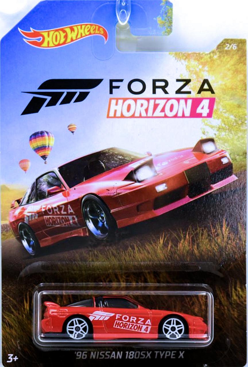 Игрушечная машинка Hot Wheels 96 Nissan 180SX Type X 2019 Forza Horizon 2/6 (GBB66)