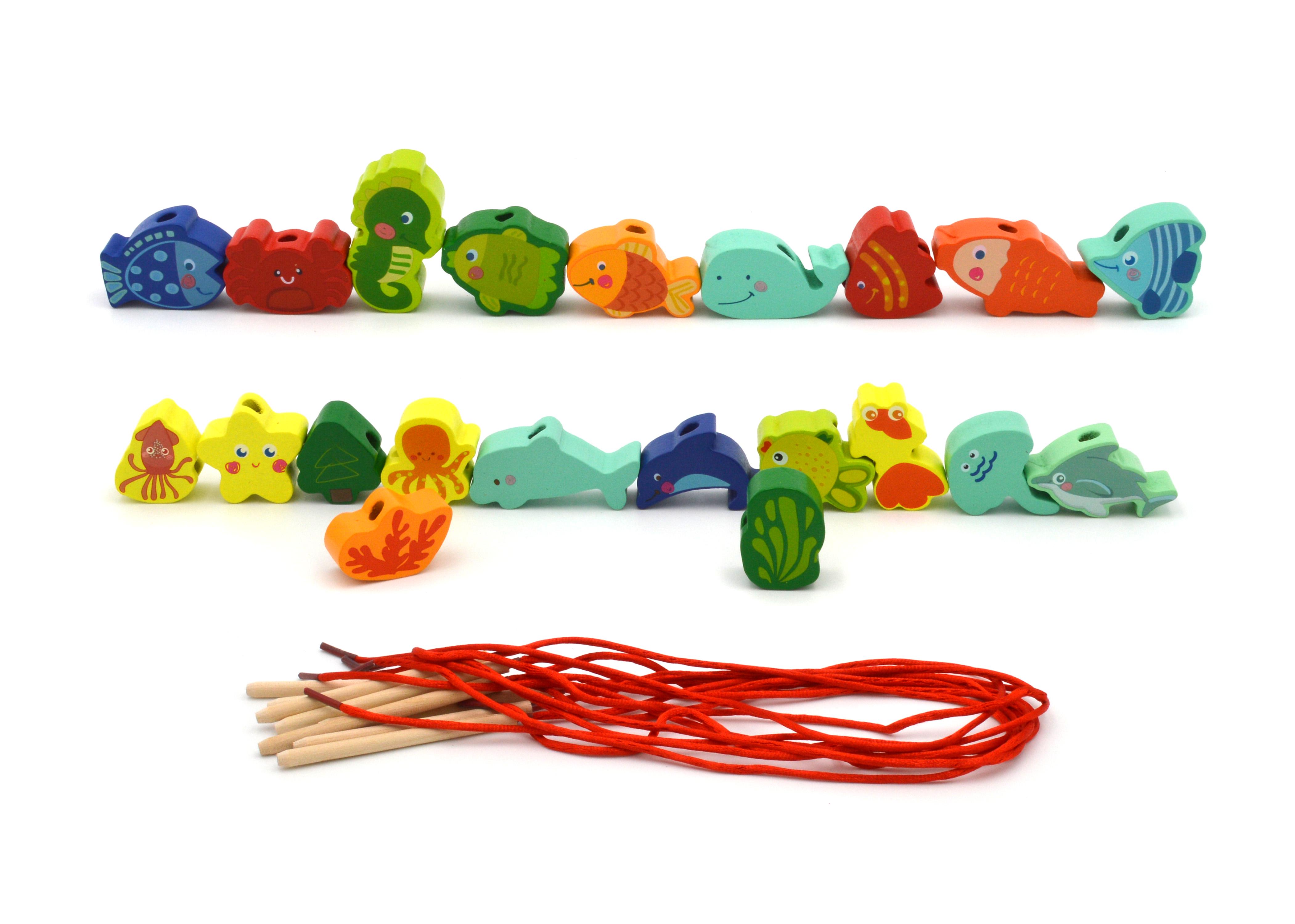 Шнурівка дерев'яна тварини/букви/цифри/транспорт/намистини (74425) - фото 4 Шнурівка дерев'яна тварини/букви/цифри/транспорт/намистини (74425) - фото 4