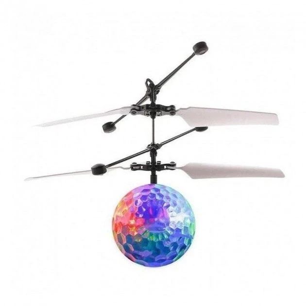 Интерактивная игрушка Sensor Flying Ball LED Летающий Шар-Вертолет светящийся сенсор от руки (17945724) - фото 1
