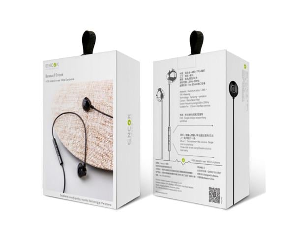 Навушники провідні з мікрофоном Baseus Encok H06 lateral in-ear Wired Earphone 3,5 мм Mini-jack 1,2 м Black - фото 2