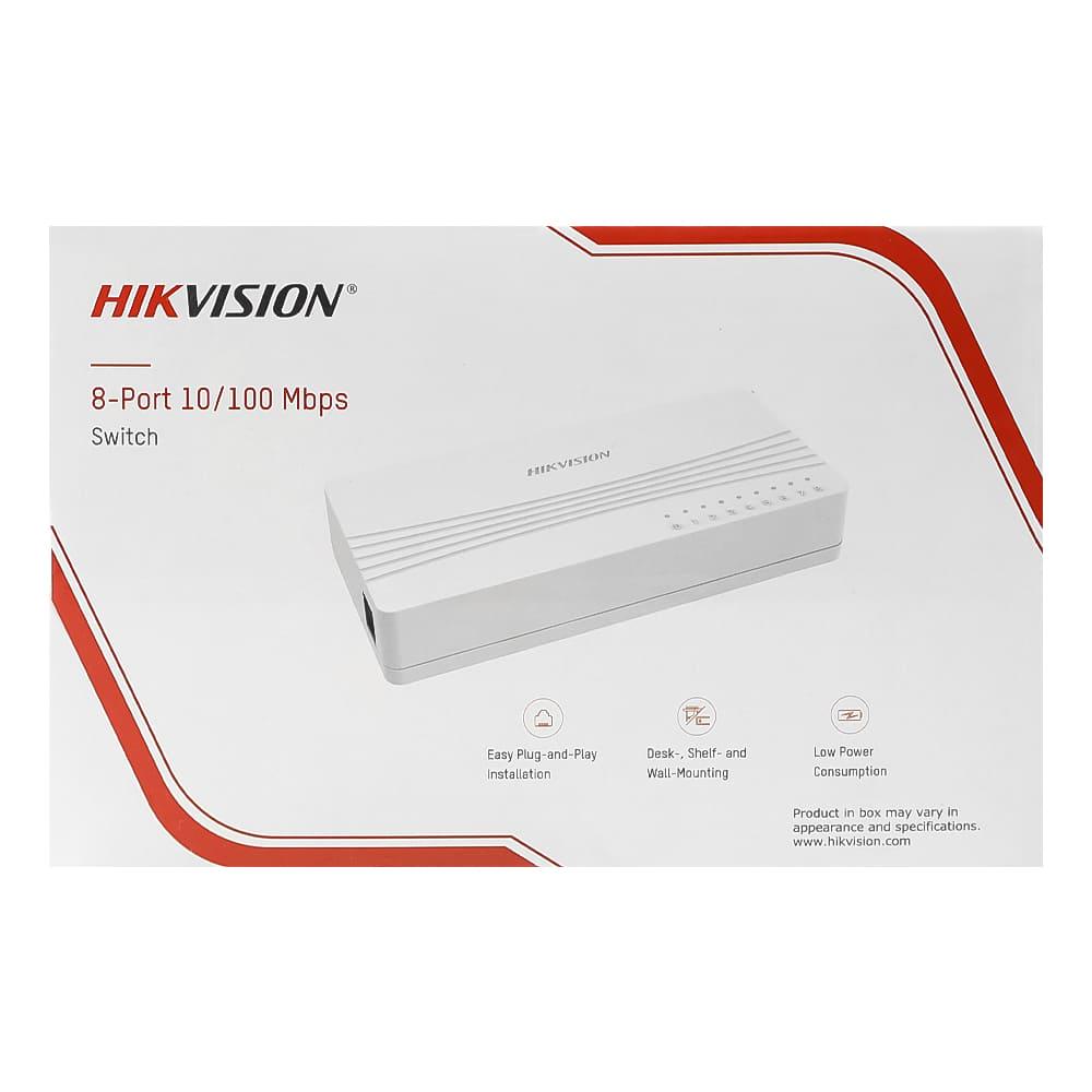 Комутатор Hikvision 8-ми портовий DS-3E0108D-E - фото 5 Комутатор Hikvision 8-ми портовий DS-3E0108D-E - фото 5