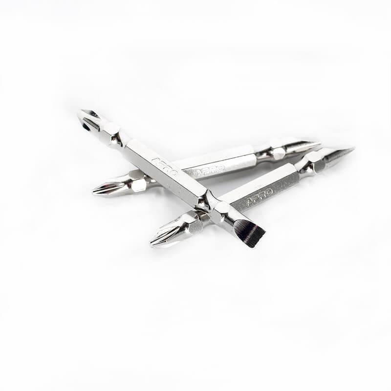 Бита Apro 2-сторонняя хром РН2-SL6х65 мм 10 шт./уп. (309175) - фото 3 Бита Apro 2-сторонняя хром РН2-SL6х65 мм 10 шт./уп. (309175) - фото 3