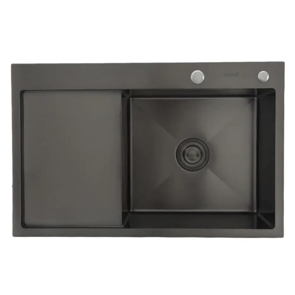 Мойка для кухни Gappo GS7850-6R PVD накладная 780x500 мм (SQ-1046118)