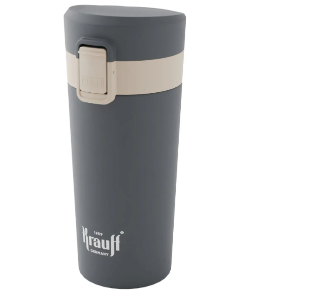 Термокружка Krauff Trend из нержавеющей стали для кофе/чая 350 мл Серый (26-309-013)