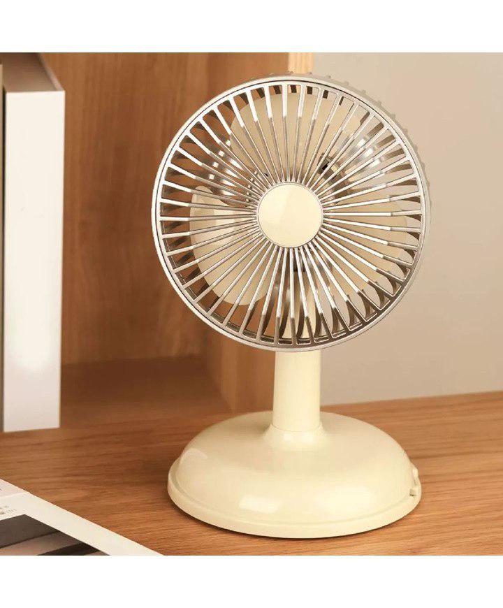 Настольный портативный вентилятор с работой от USB Simple desktop fan KD197 Желтый - фото 2