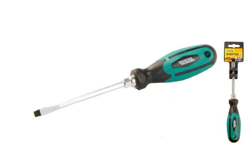 Викрутка плоска Mastertool посилена SL5х100 мм (45-8510) Викрутка плоска Mastertool посилена SL5х100 мм (45-8510)
