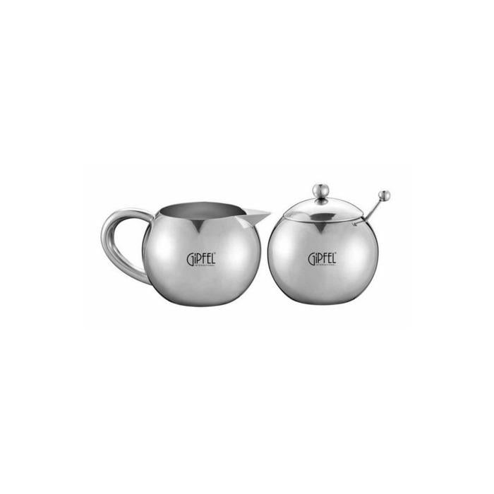 Сахарница с ложечкой и молочник GIPFEL 9832 OREOLE 9,3х7 см/14 см/370 мл (2644793)