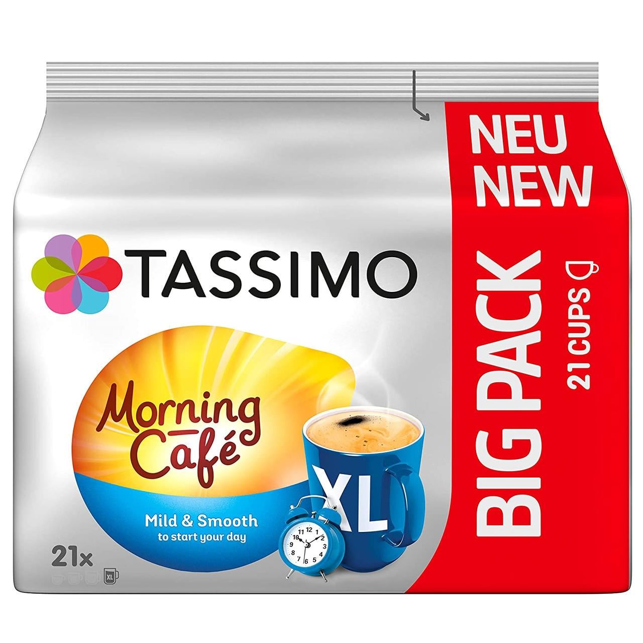 Кофе в капсулах Tassimo Morning Cafe Mild&Smooth XL 21 шт. (Ar200018) Кофе в капсулах Tassimo Morning Cafe Mild&Smooth XL 21 шт. (Ar200018)