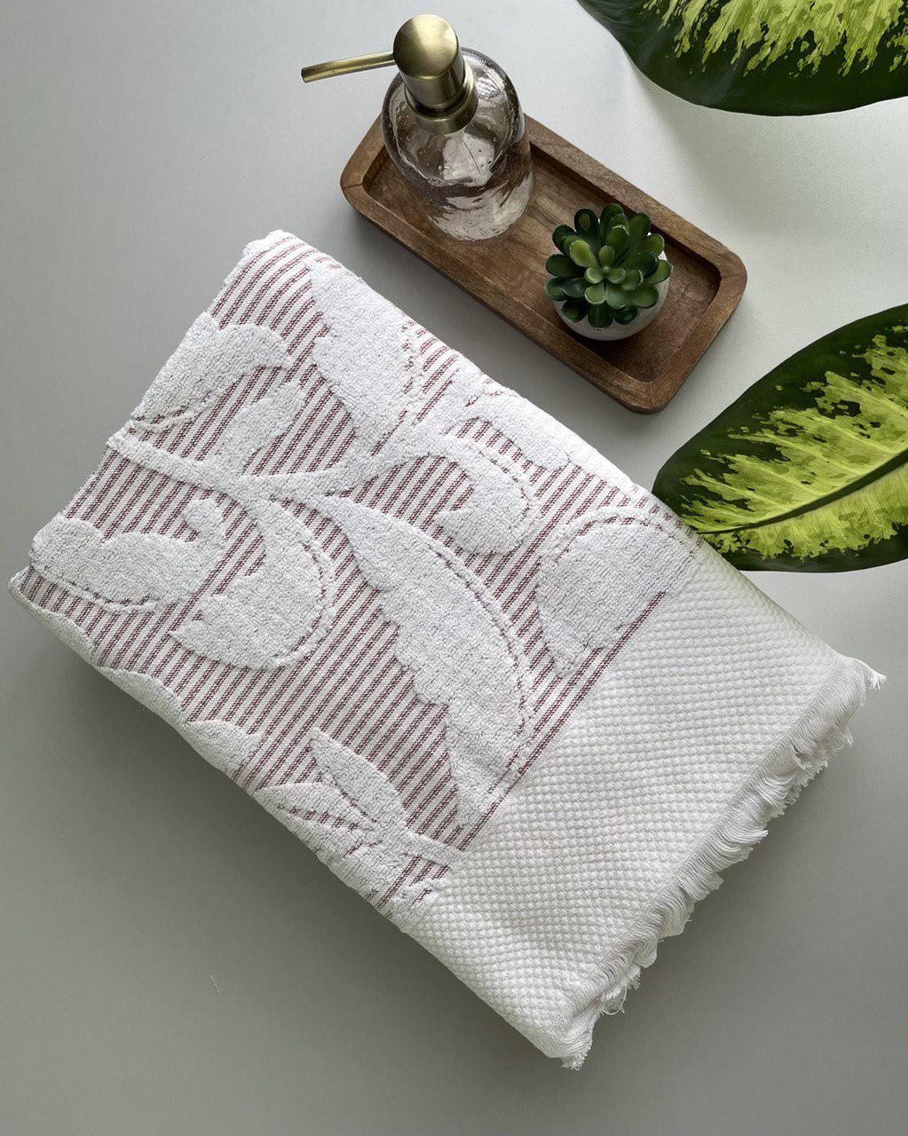 Рушник махровий з візерунком 70х140 см (1309508)