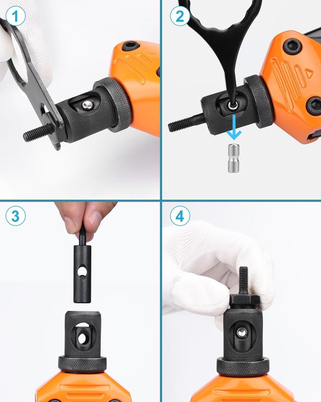 Инструмент для заклепок Lytool Rivnut 16" с 215 заклепками - фото 2 Инструмент для заклепок Lytool Rivnut 16" с 215 заклепками - фото 2