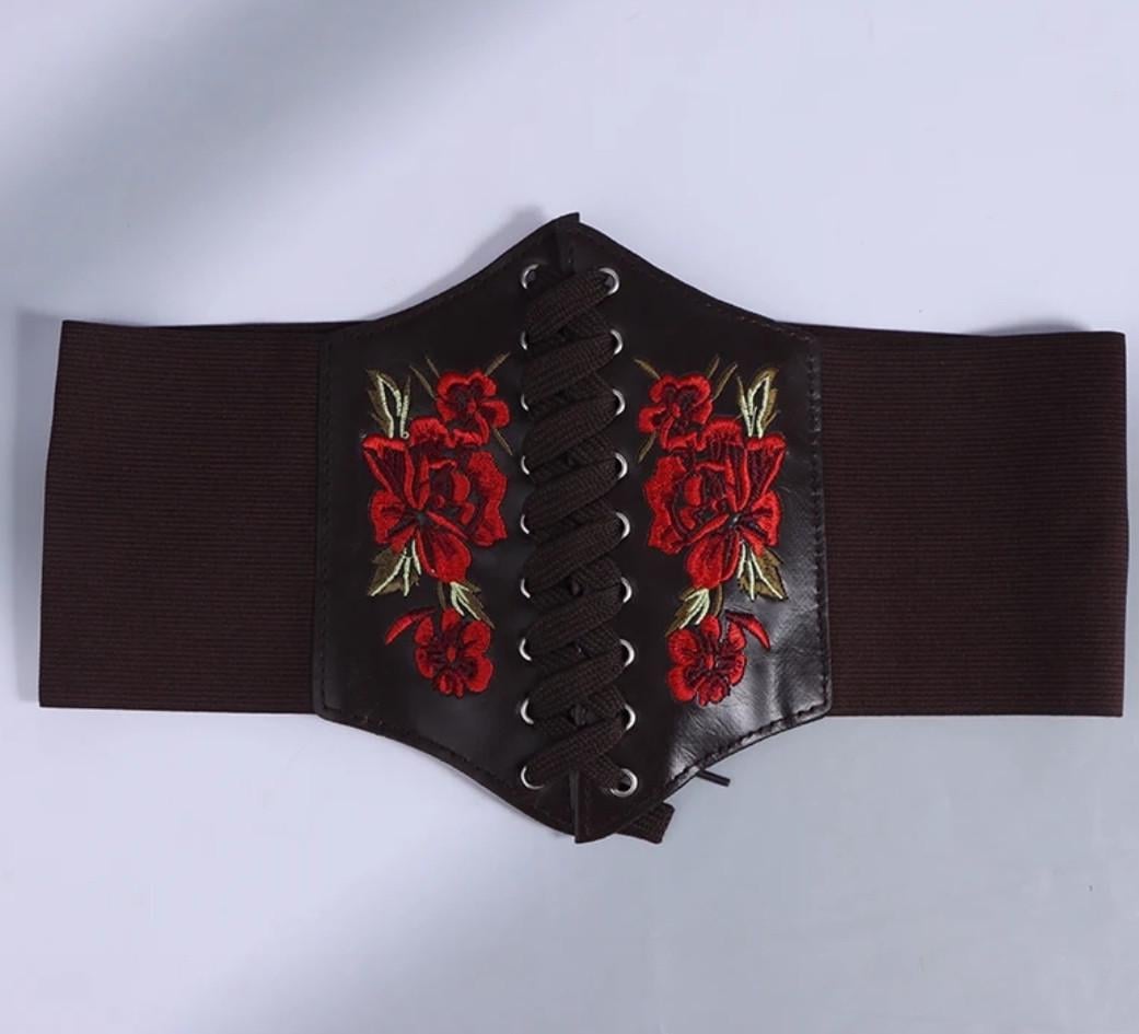 Корсет двухсторонний с вышивкой 60/120 см Шоколадный Корсет двухсторонний с вышивкой 60/120 см Шоколадный