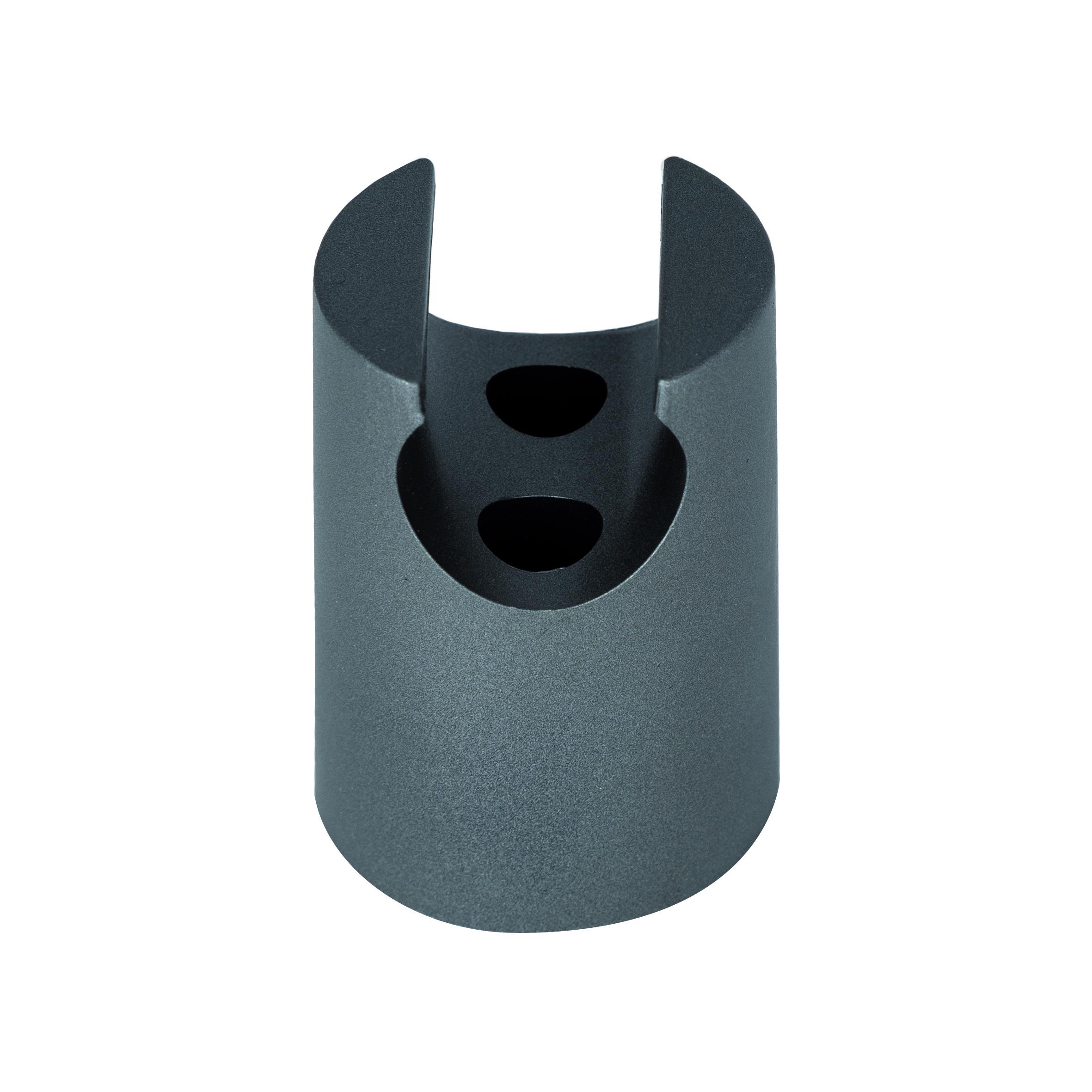 Тримач для ручного душу Qtap Spojeni округлий QT829910842854GRP Graphite - фото 2