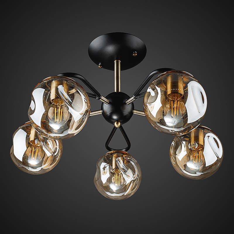 Стельова люстра Light House DL-17321/5 Чорний