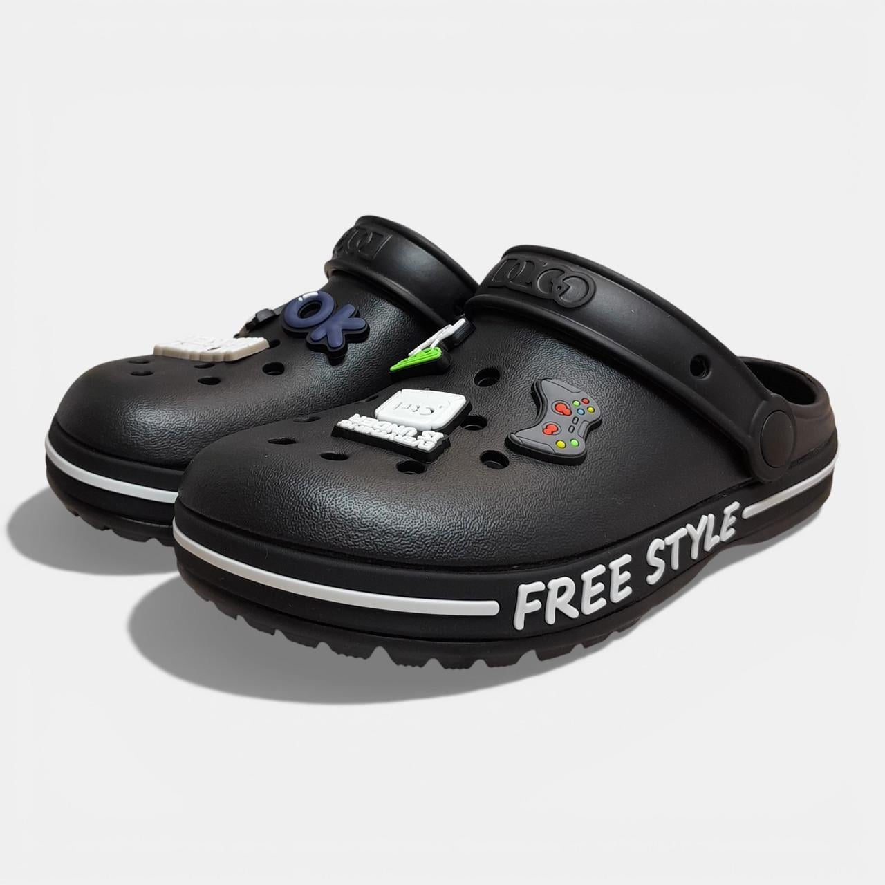 Сабо підліткові dagostyle з джибітсами р. 34 22 см Чорний (2925342773)