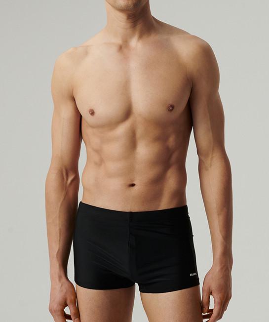 Плавки-шорты мужские Atlantic KMS-320 анатомического кроя со средней посадкой S Черный (2600604809)