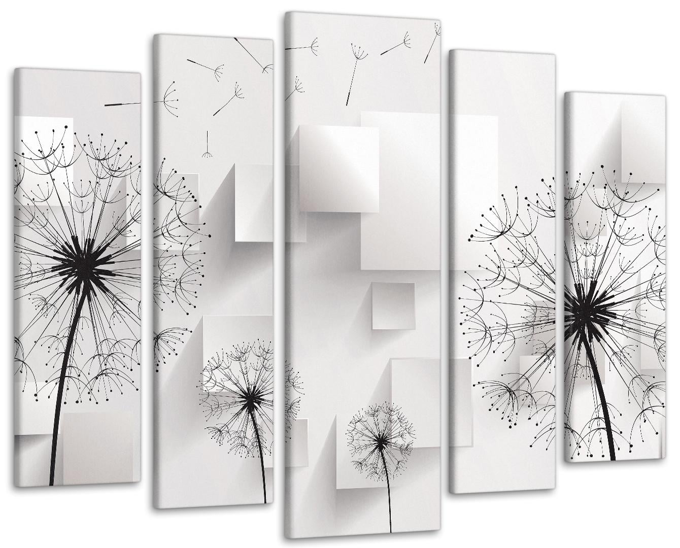 Картина модульная Абстракция Одуванчики 99х140 см (Art-397_5)