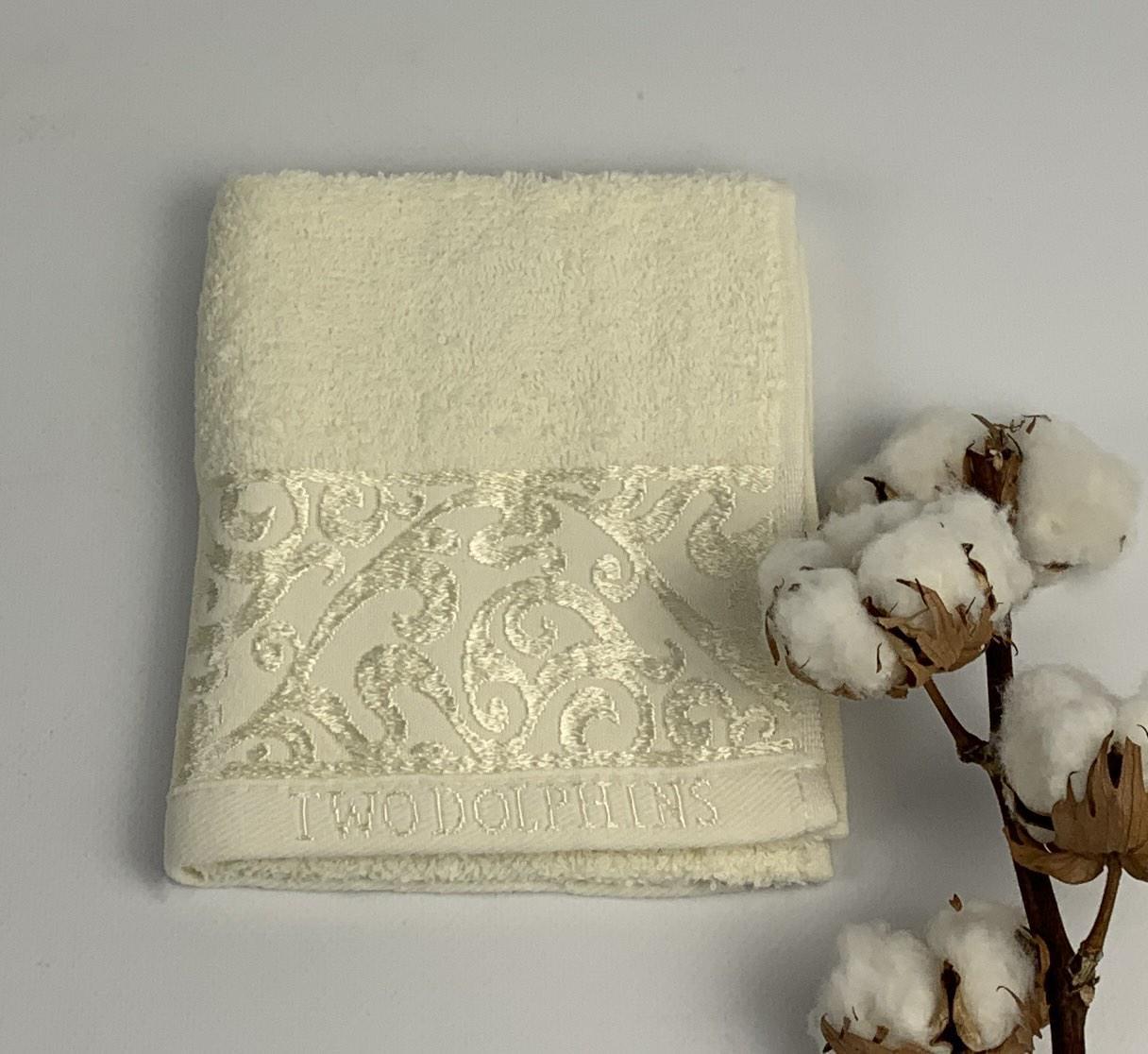 Полотенце Two Dolphins Vip Cotton Kalimnos A156 30х50 см Молочный (CN32123)