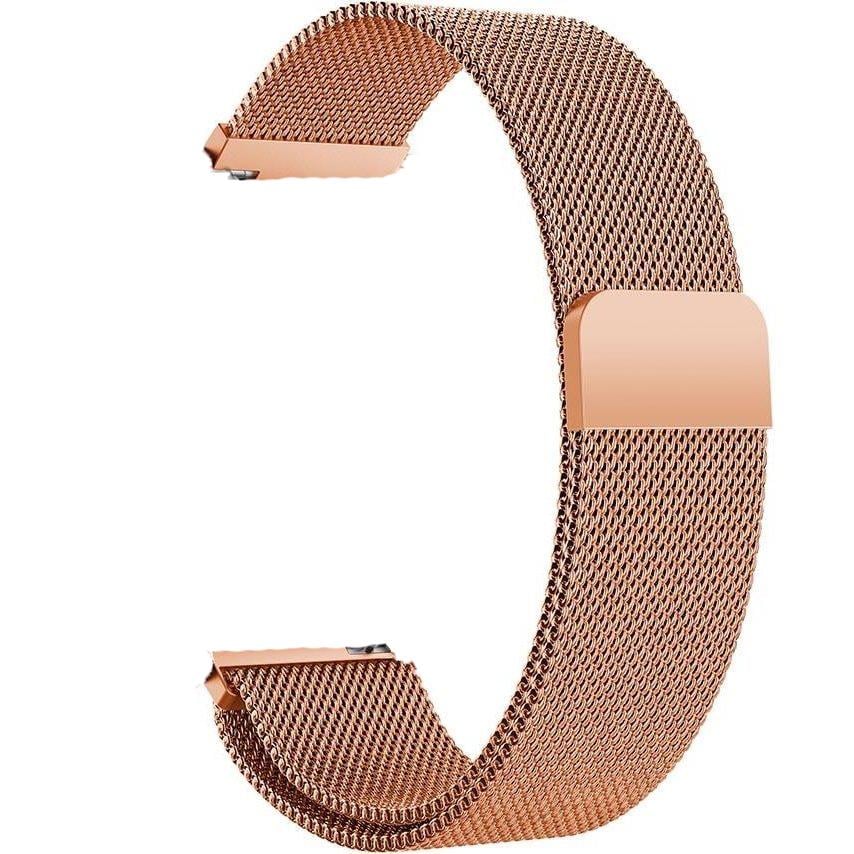 Ремешок BeCover Milanese Style для Xiaomi iMi KW66 22 мм/Mi Watch Color/Haylou LS01/Haylou LS02 Rose Gold (707748)