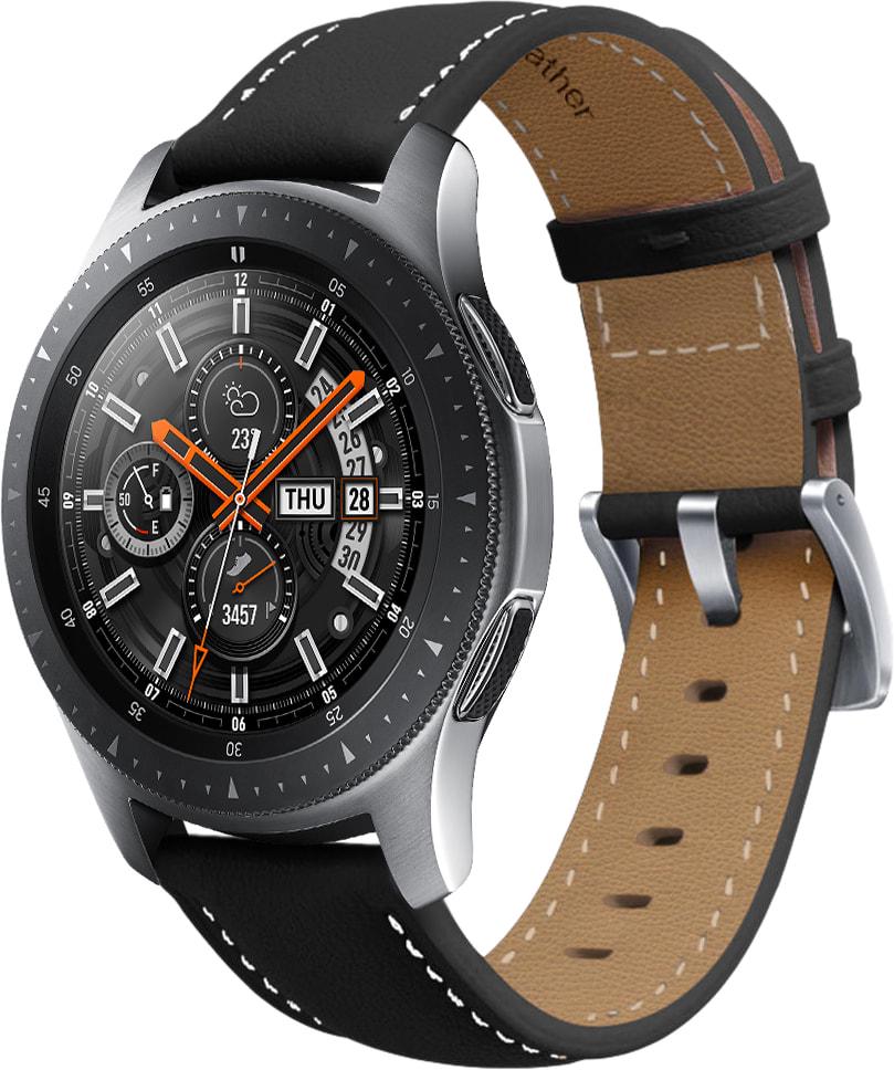 Ремешок кожаный Folsa для Galaxy Watch 46 мм Black (31541-2B)