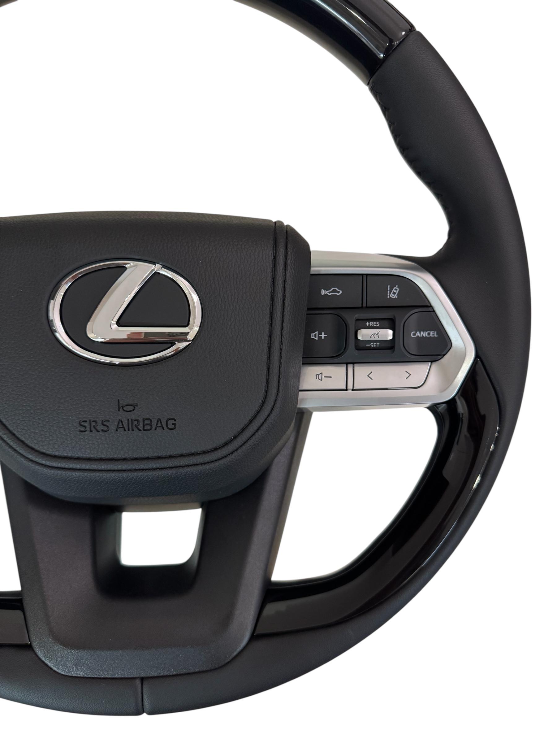 Кермо для Lexus LX470/GX470 в сборі рояльний лак логотип та кнопки хром (29726614) - фото 5 Кермо для Lexus LX470/GX470 в сборі рояльний лак логотип та кнопки хром (29726614) - фото 5