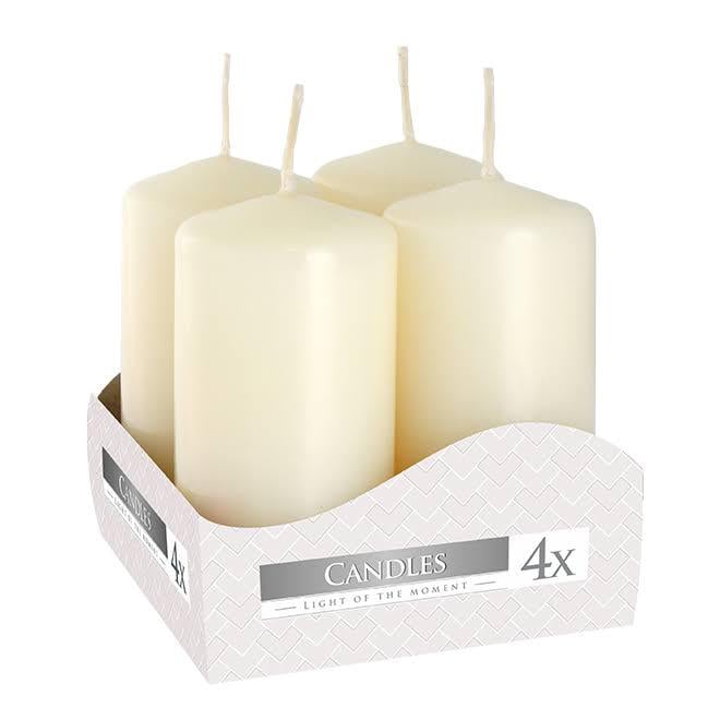 Комплект свечек Bispol Цилиндр 4х8 см 4 шт. (27372)