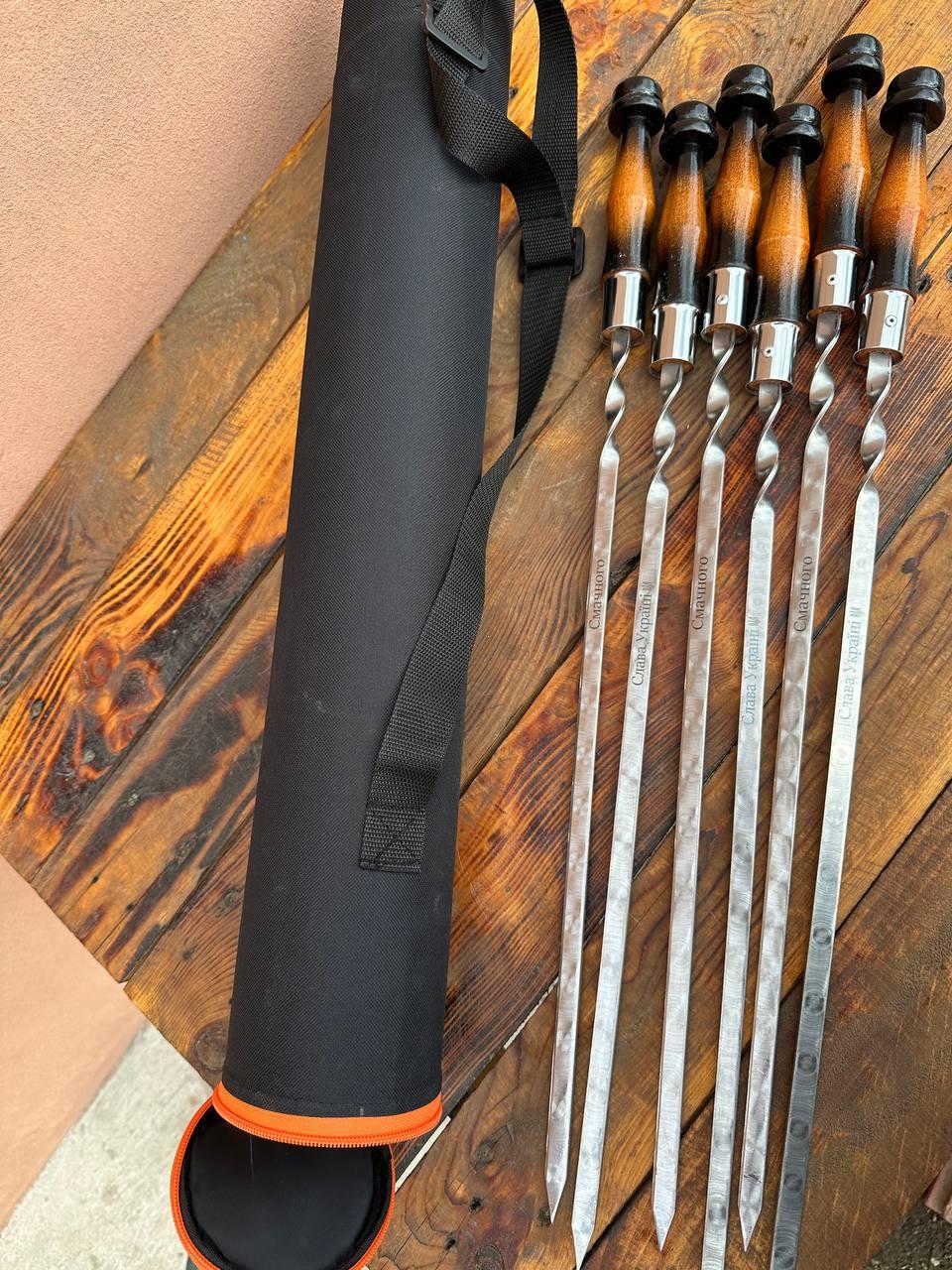 Комплект шампурів Слава Україні з тубусом 3 мм (2546520267) - фото 7 Комплект шампурів Слава Україні з тубусом 3 мм (2546520267) - фото 7