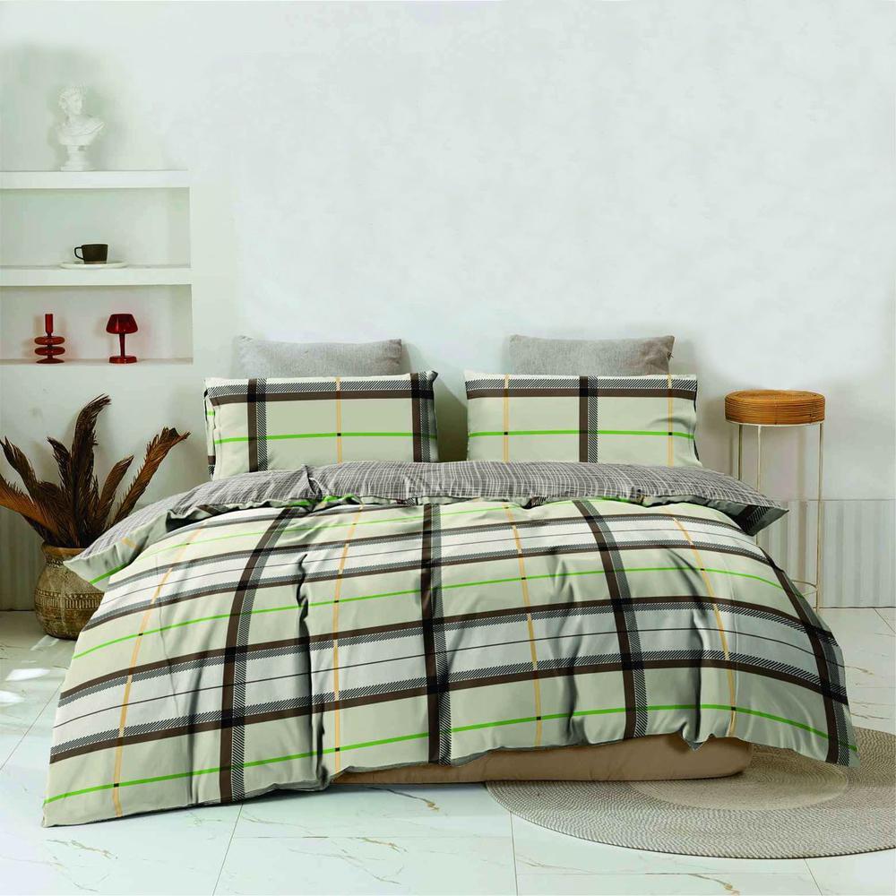 Комплект постельного белья Pretty Клетка семейный ранфорс 9695 (DR013064)