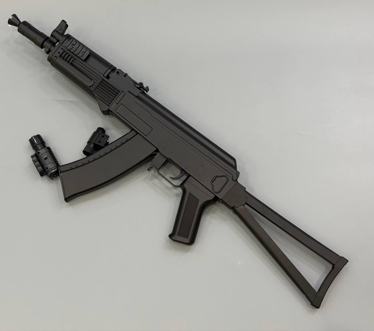 Автомат на шариках лазерный прицел 78 см Черный (P.47 A)
