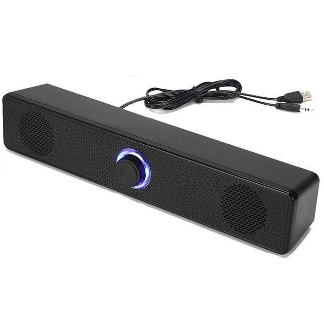 Саундбар 4D Coomaer 350TS объемный звук с Bluetooth для ПК и ноутбуков Черный (1911042865)