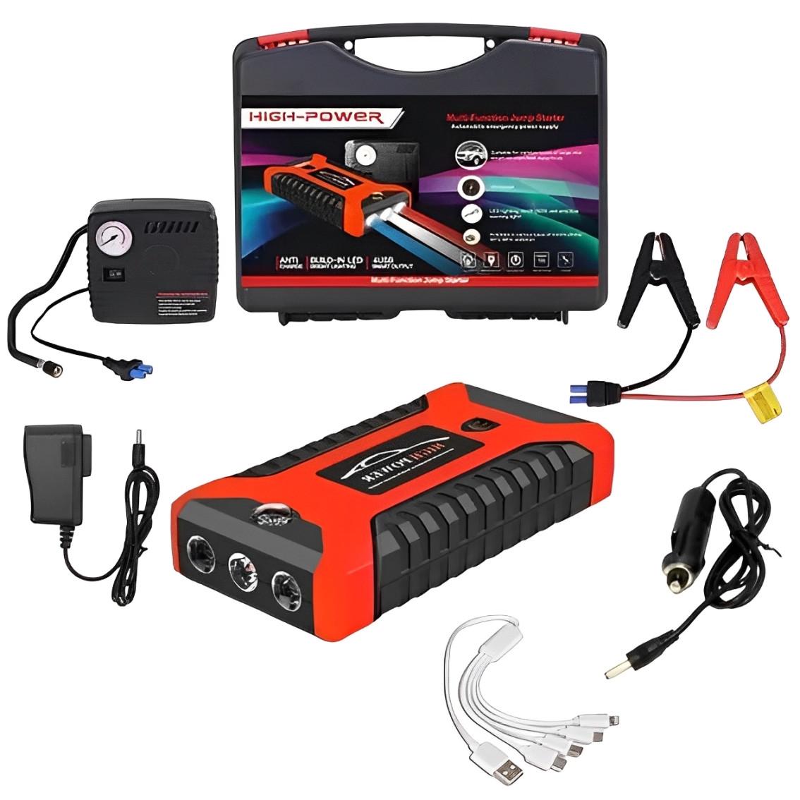 Пуско-зарядний пристрій з компресором Jump Starter Power Bank 99800 mAh (300/600A)