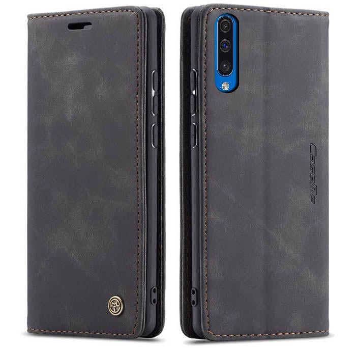 Чехол книжка с магнитом CaseMe для Samsung Galaxy A50 A505 Black (14072-2B)
