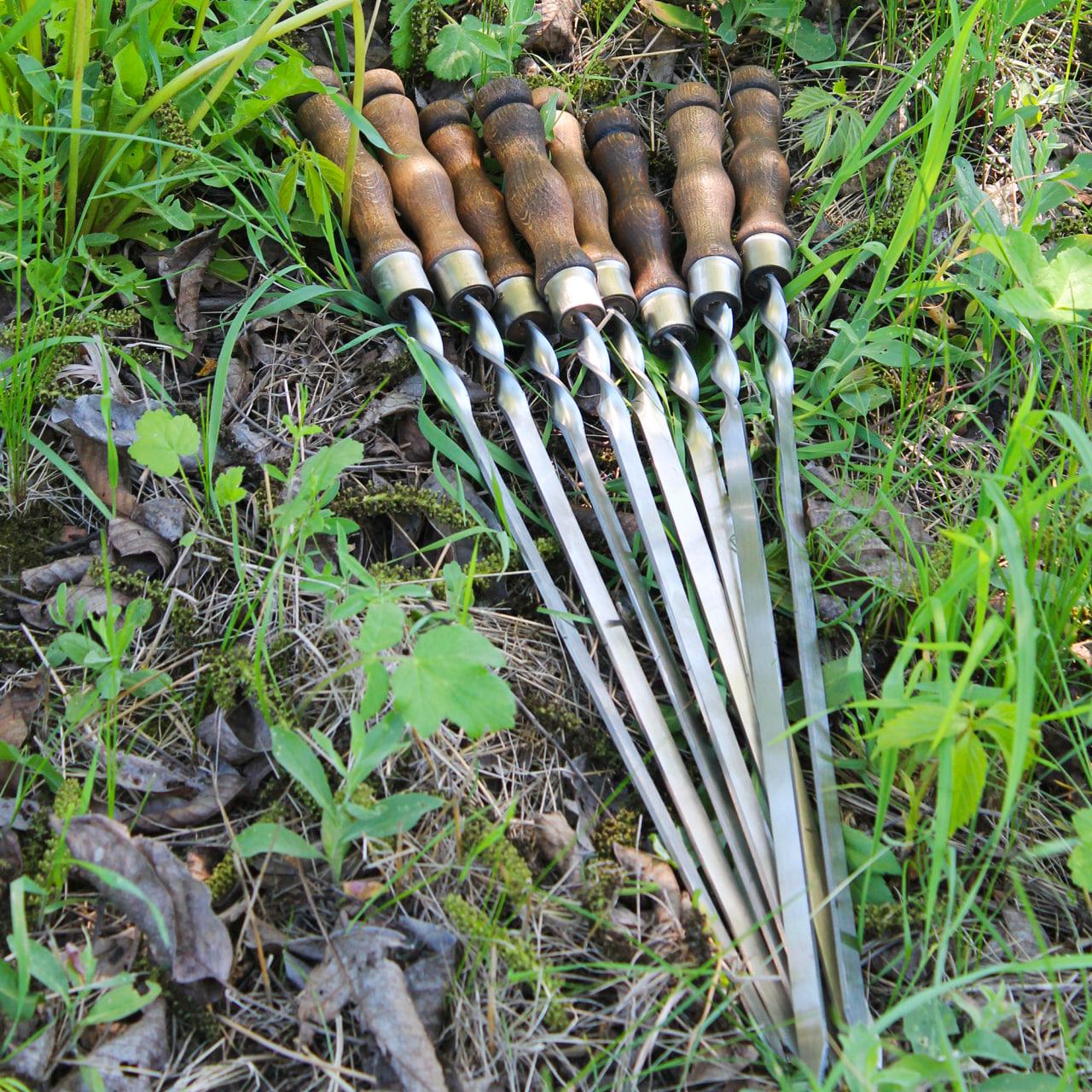 Шампури з дерев'яною ручкою 720x14x3 мм 6 шт. (17660169) - фото 5 Шампури з дерев'яною ручкою 720x14x3 мм 6 шт. (17660169) - фото 5