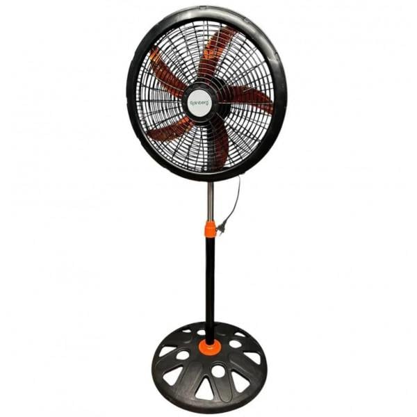 Вентилятор підлоговий Rainberg RB-1802 із захисною решіткою лопатевий регулювання кута нахилу 180 Вт (09002)