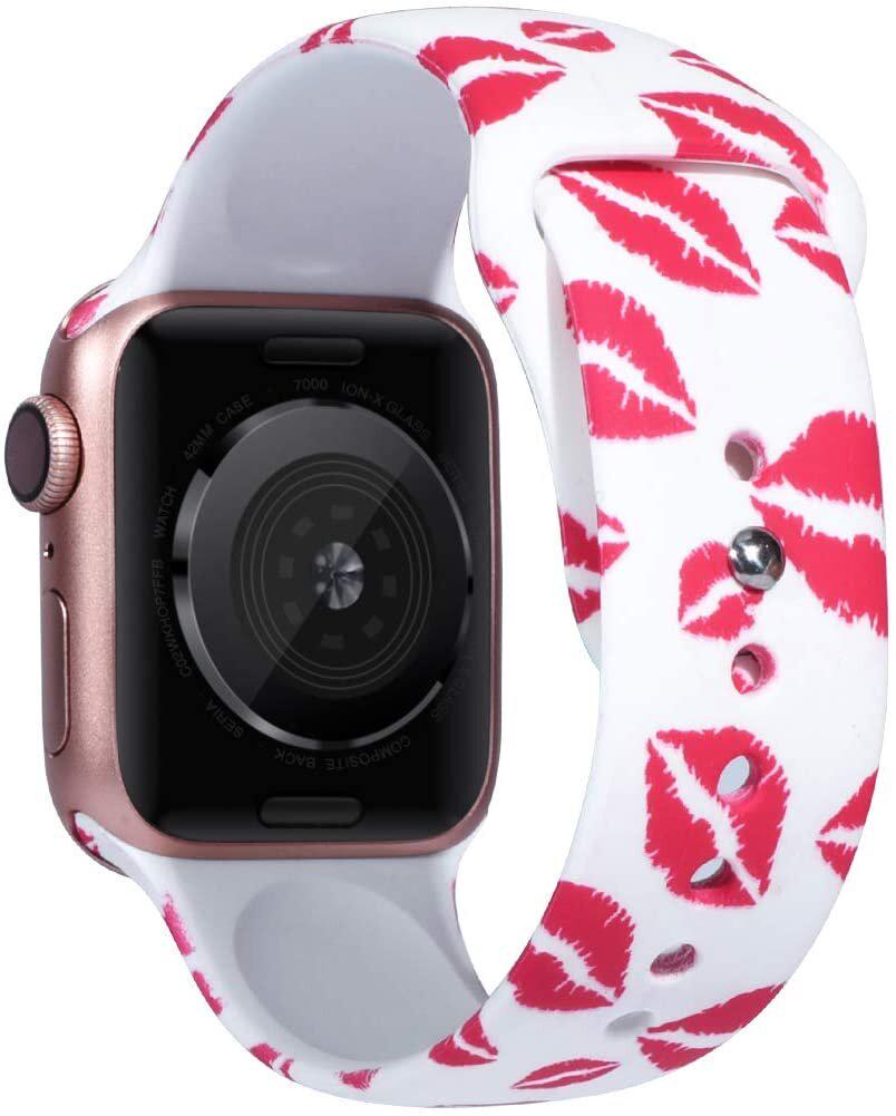 Силиконовый ремешок для Apple Watch Губы 38-40 мм Белый