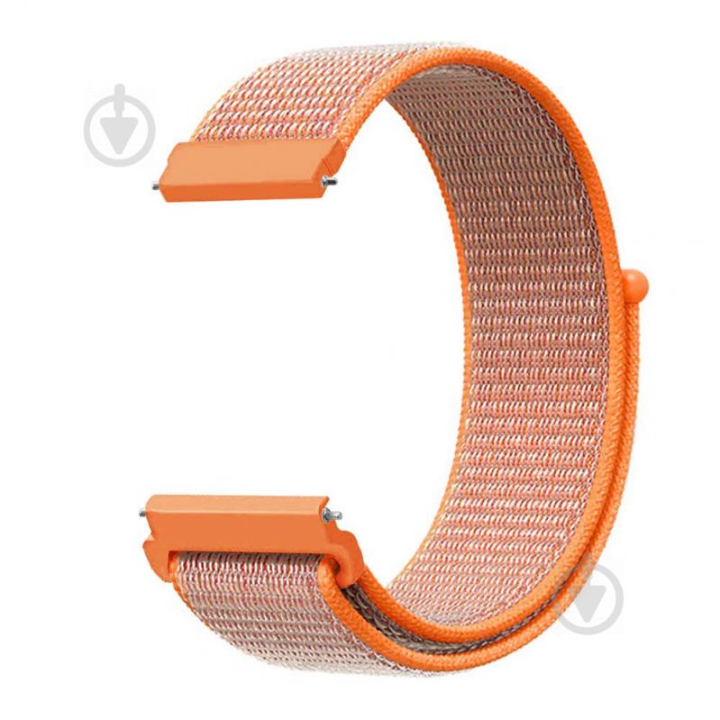 Ремешок BeWatch нейлоновый липучка для Xiaomi Amazfit Bip Оранжевый (1011307)