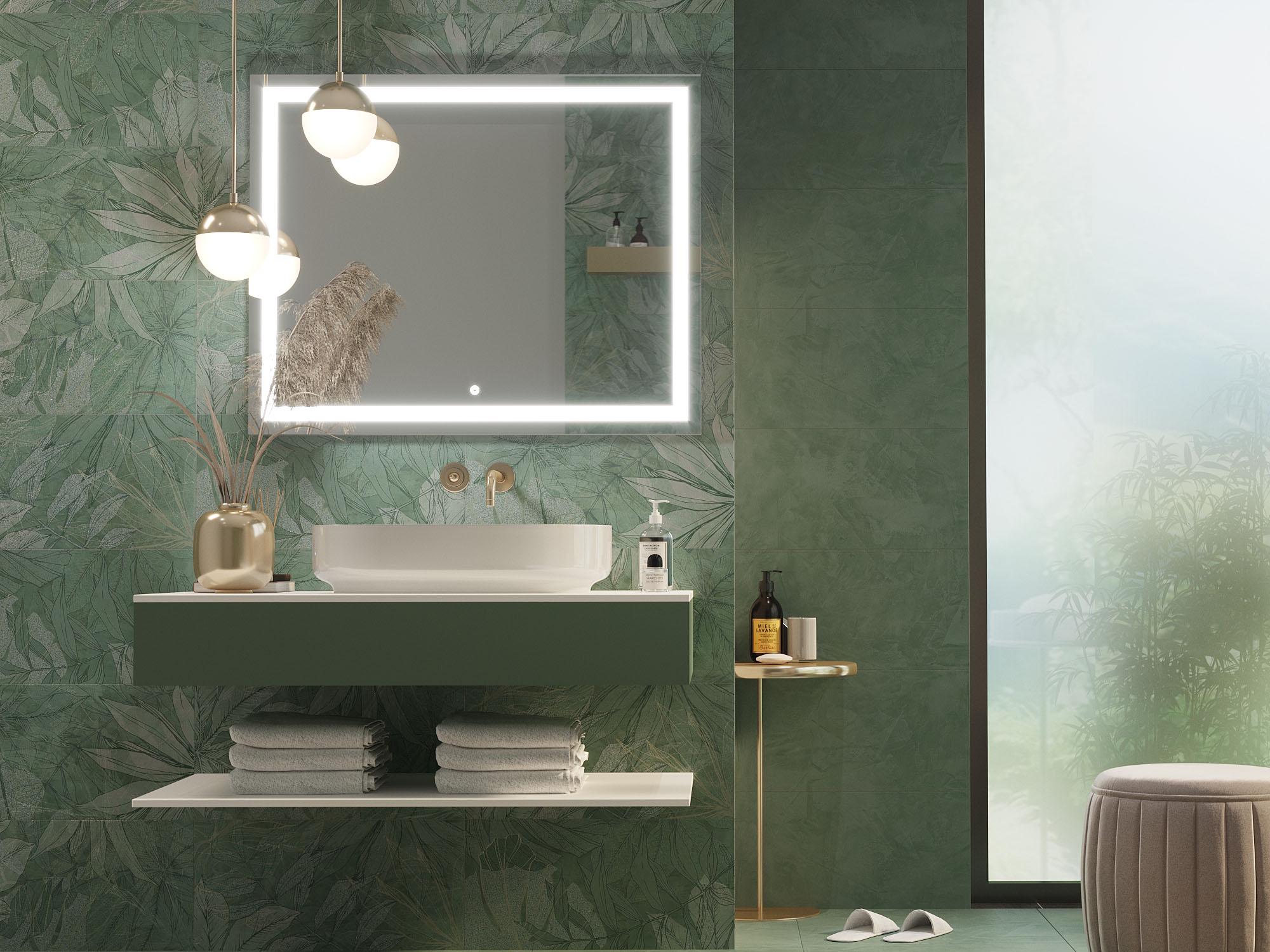 Зеркало Dim Dzerkal KARIO с LED-подсветкой и сенсорным управлением 80х120 см (10710)