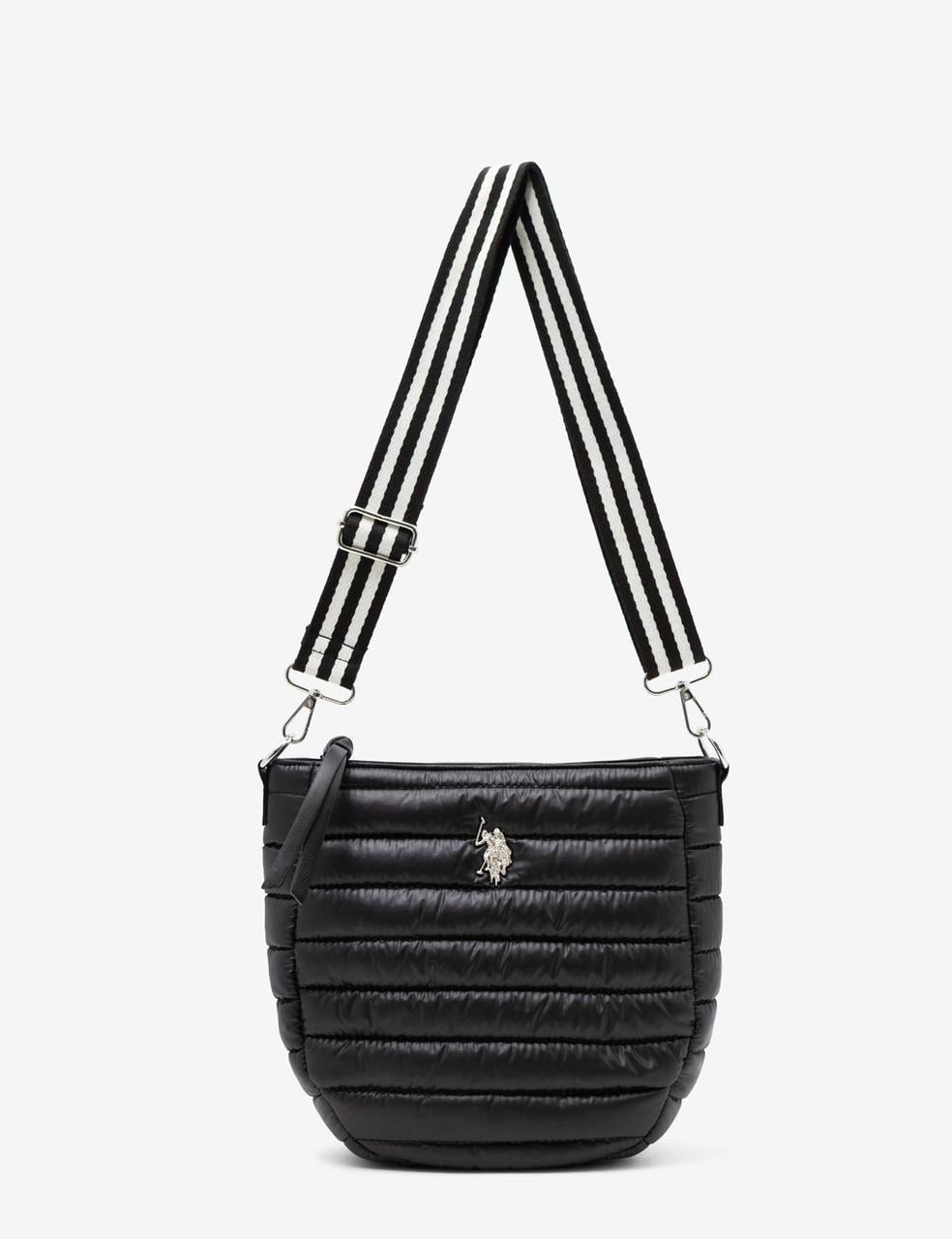 Сумка U.S.Polo Assn Quilted Hobo Crossbody Bag Черный (2171743596)