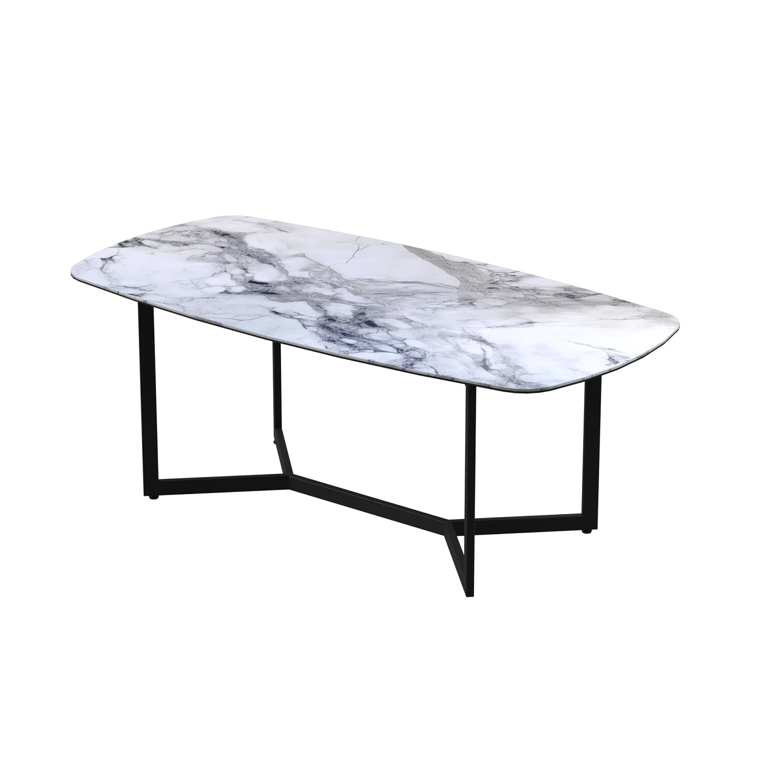 Столик журнальный Aqua Rodos Темпо 120х60х45 керамический 9 мм Loreal Blue (AQR-АР000083324)